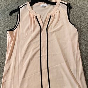 Calvin Klein Women’s Pink Blouse Sleeveless Medium